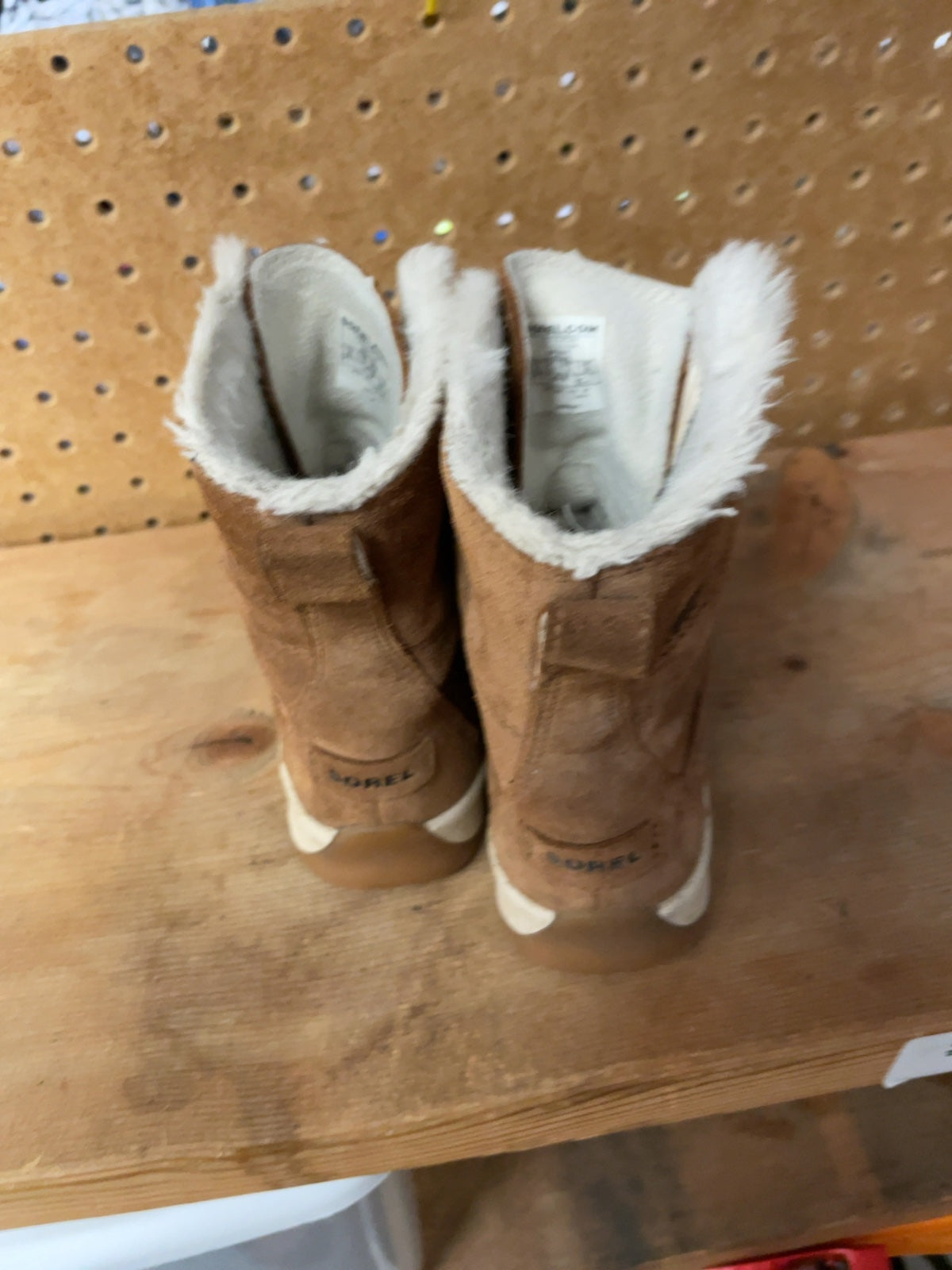 Sorel Waterproof Faux Fur Winter Boots Size 13C US Brown