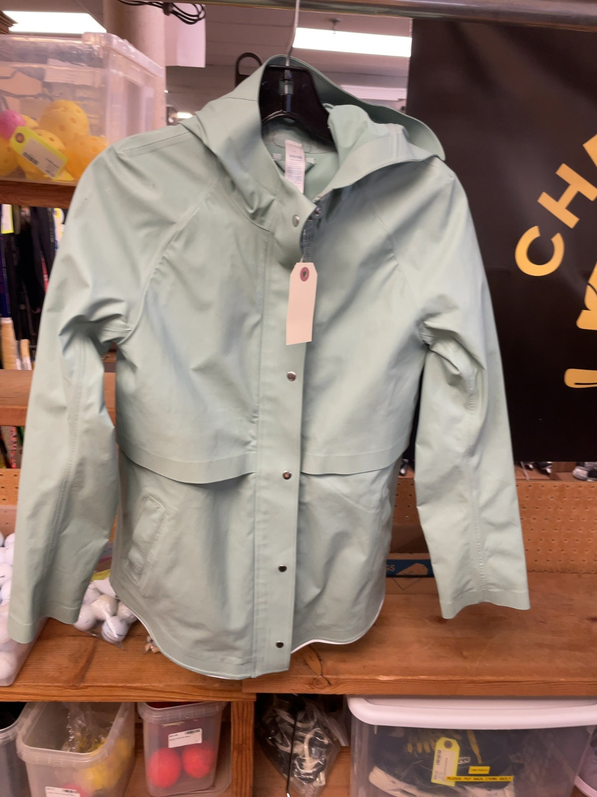 Ivivva by Lululemon Rain Jacket Size 12 Mint Green