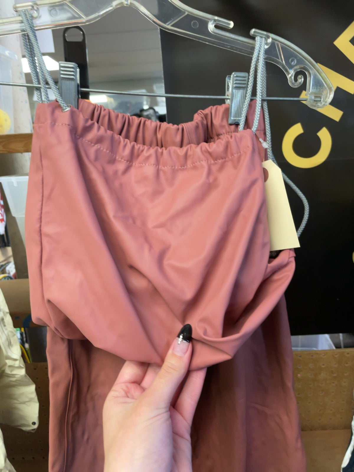 Wheat Size JR 6 Rain Pants Pink