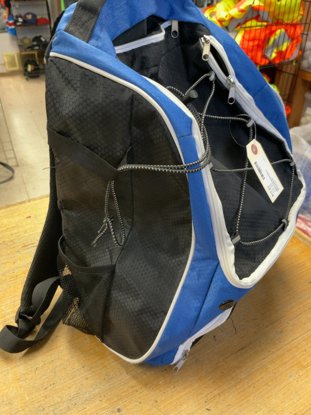 AIRTTUZ Baseball Backpack Blue / Black