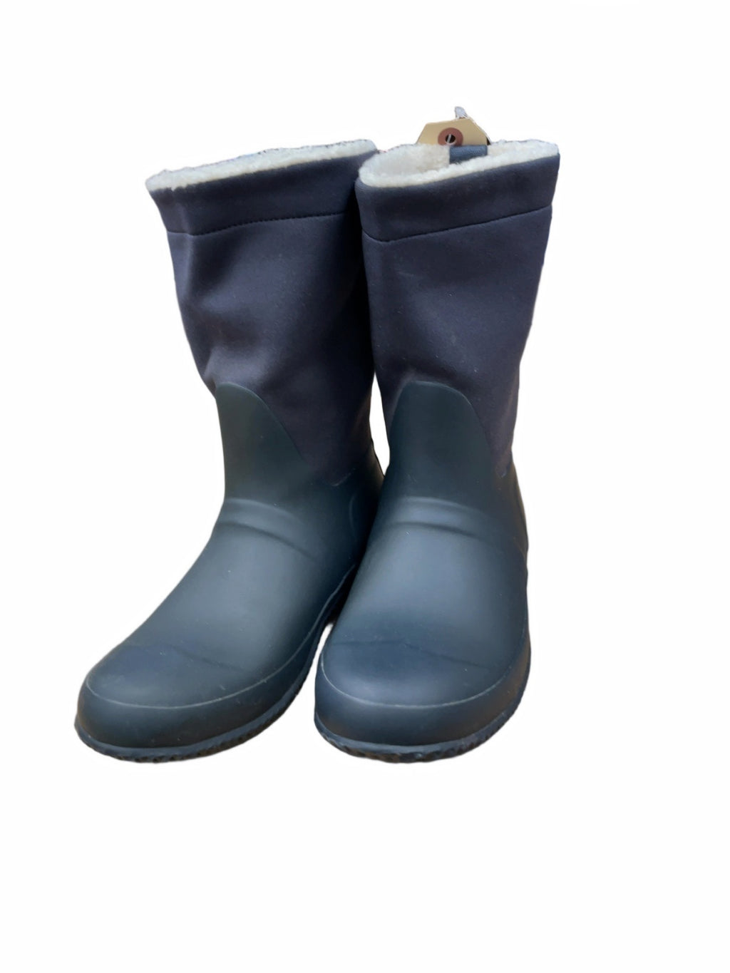 Hunter Size 4 Navy Sherpa Lined Rain Boots