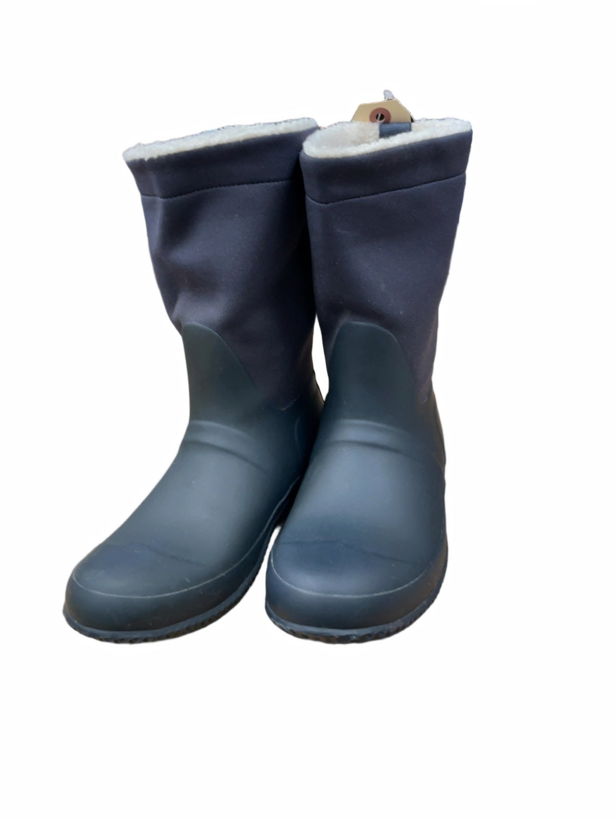 Hunter Size 4 Navy Sherpa Lined Rain Boots