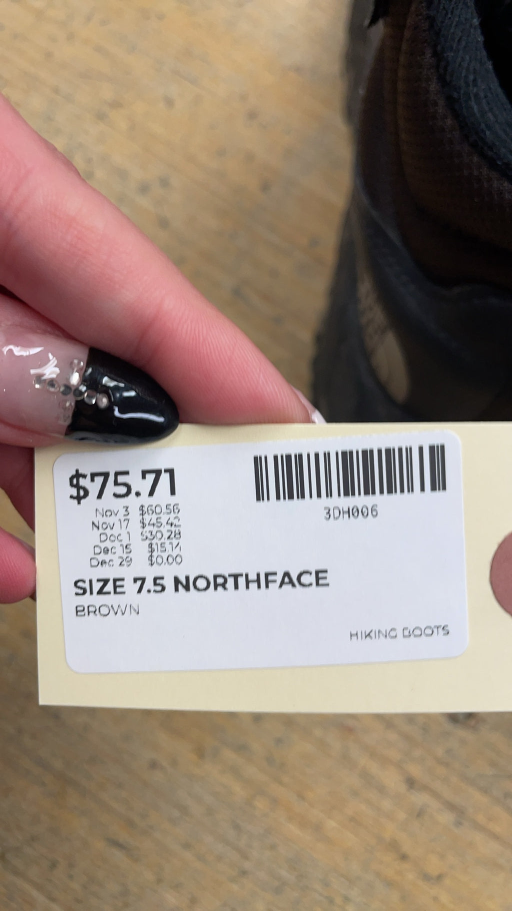 The North Face DryVent Size 7.5 US Hiking Boots