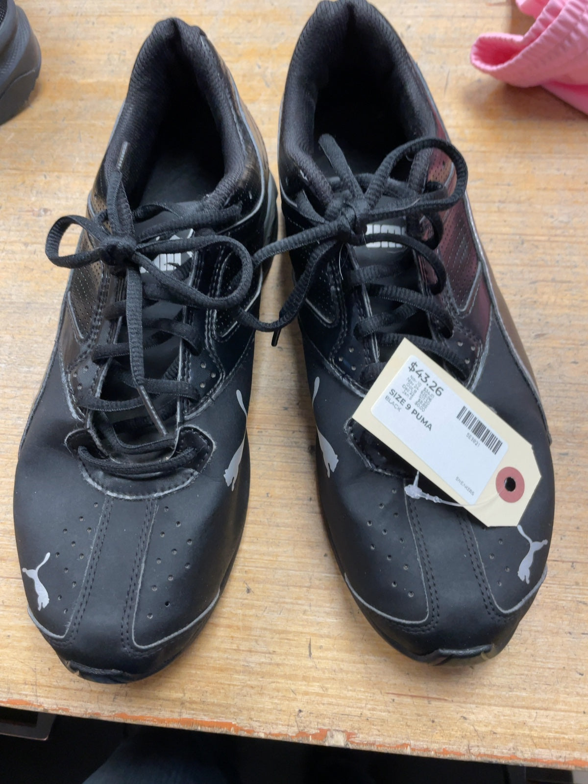 Puma Tazon 6 Size 10 US Black Sneakers