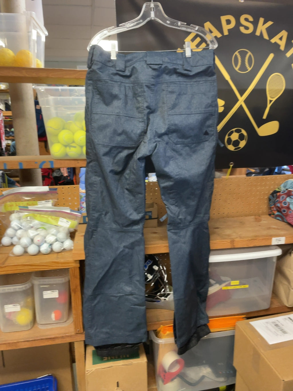 Burton Dryride Size M Denim Print Snowboard Pants