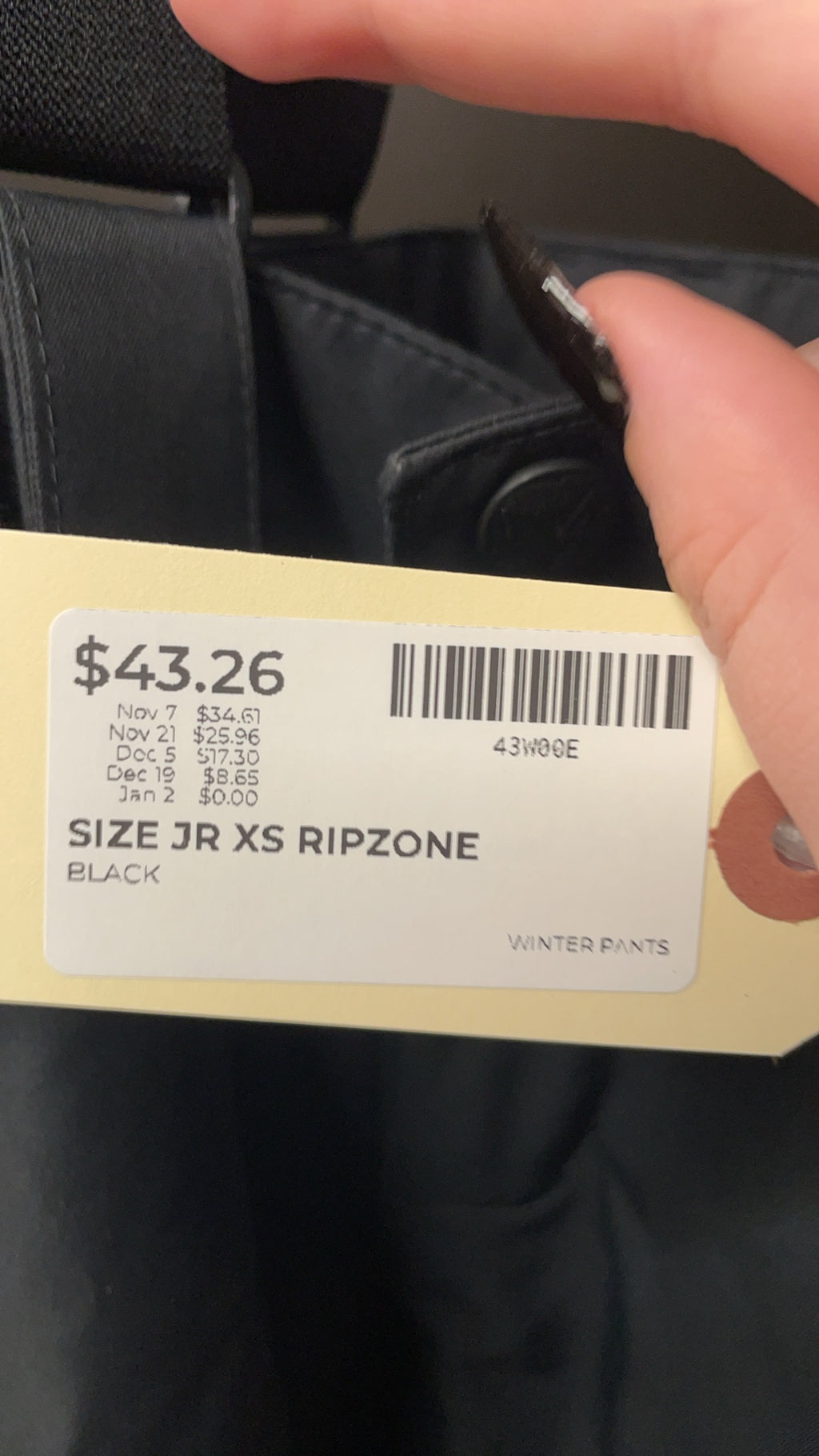 Ripzone Junior XS Insulated Snow Pants with Suspenders
