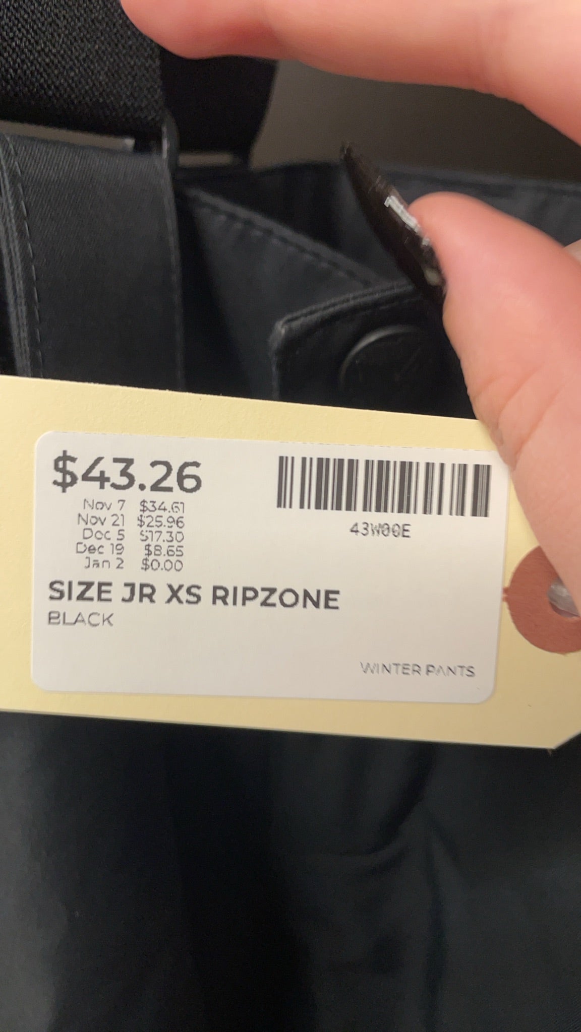 Ripzone Junior XS Insulated Snow Pants with Suspenders