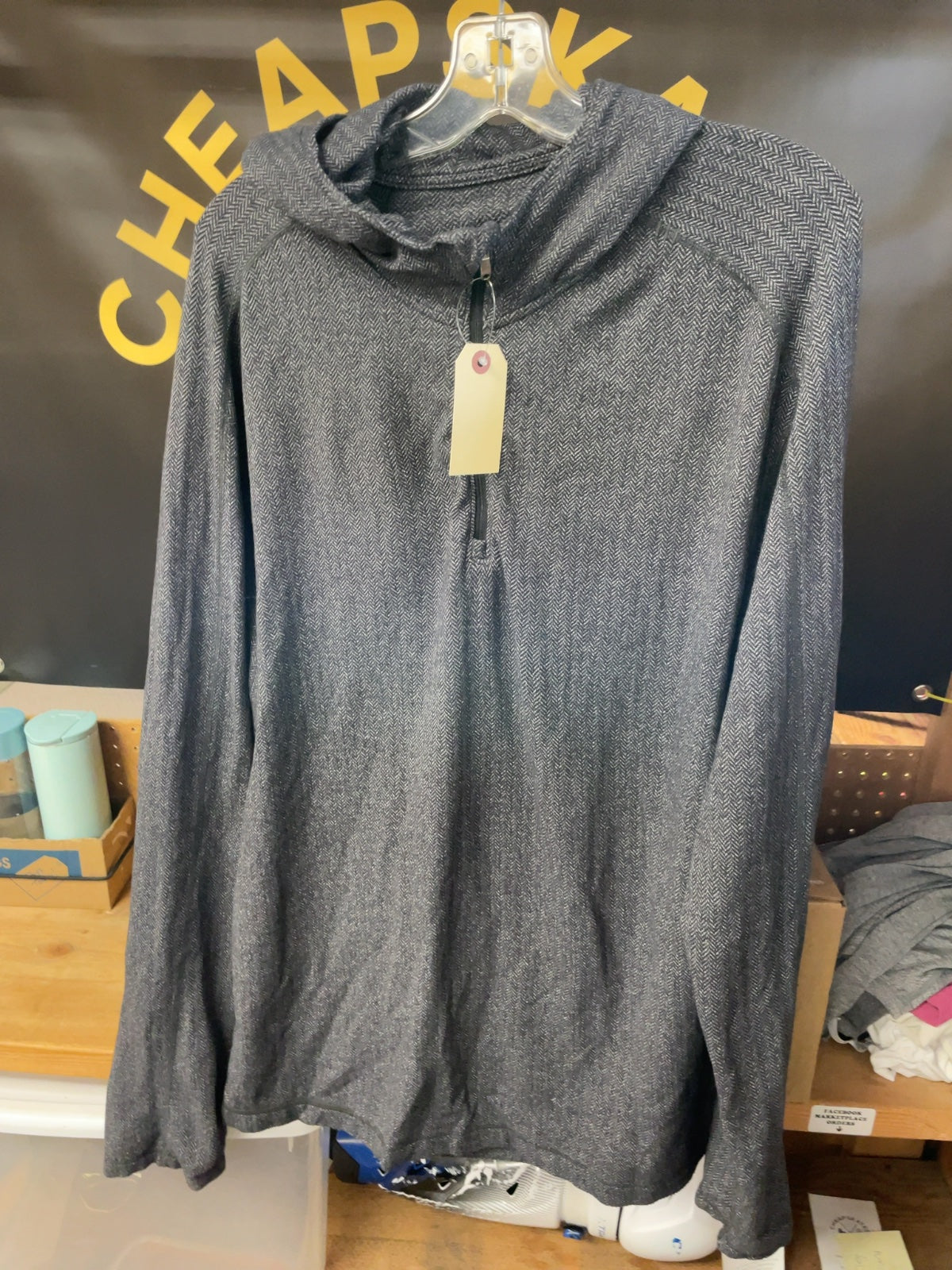 Lululemon Herringbone Quarter Zip Hoodie Size XL