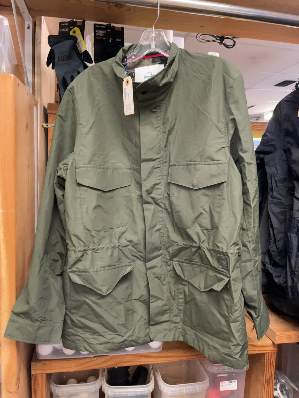 Herschel Supply Co. Field Jacket Shell Size S Olive Green