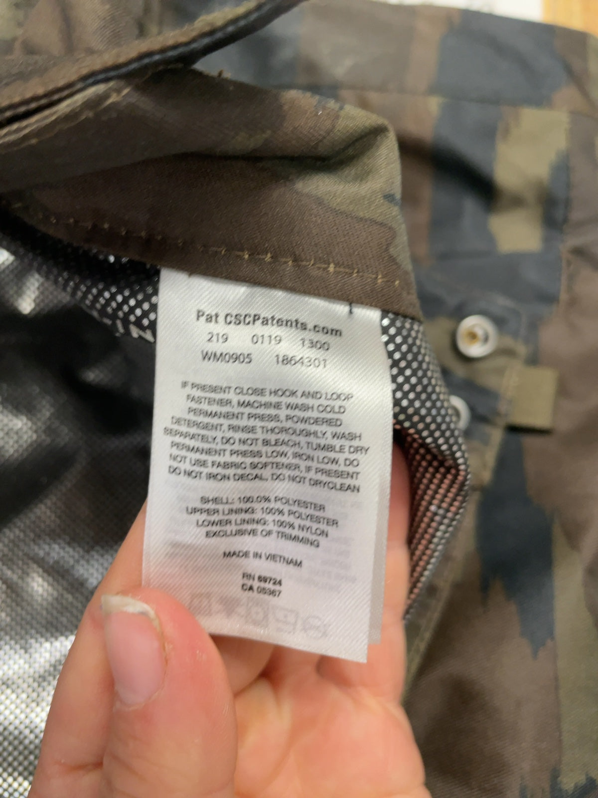 Columbia Omni-Heat Camo Ski Snowboard Pants Size M Regular