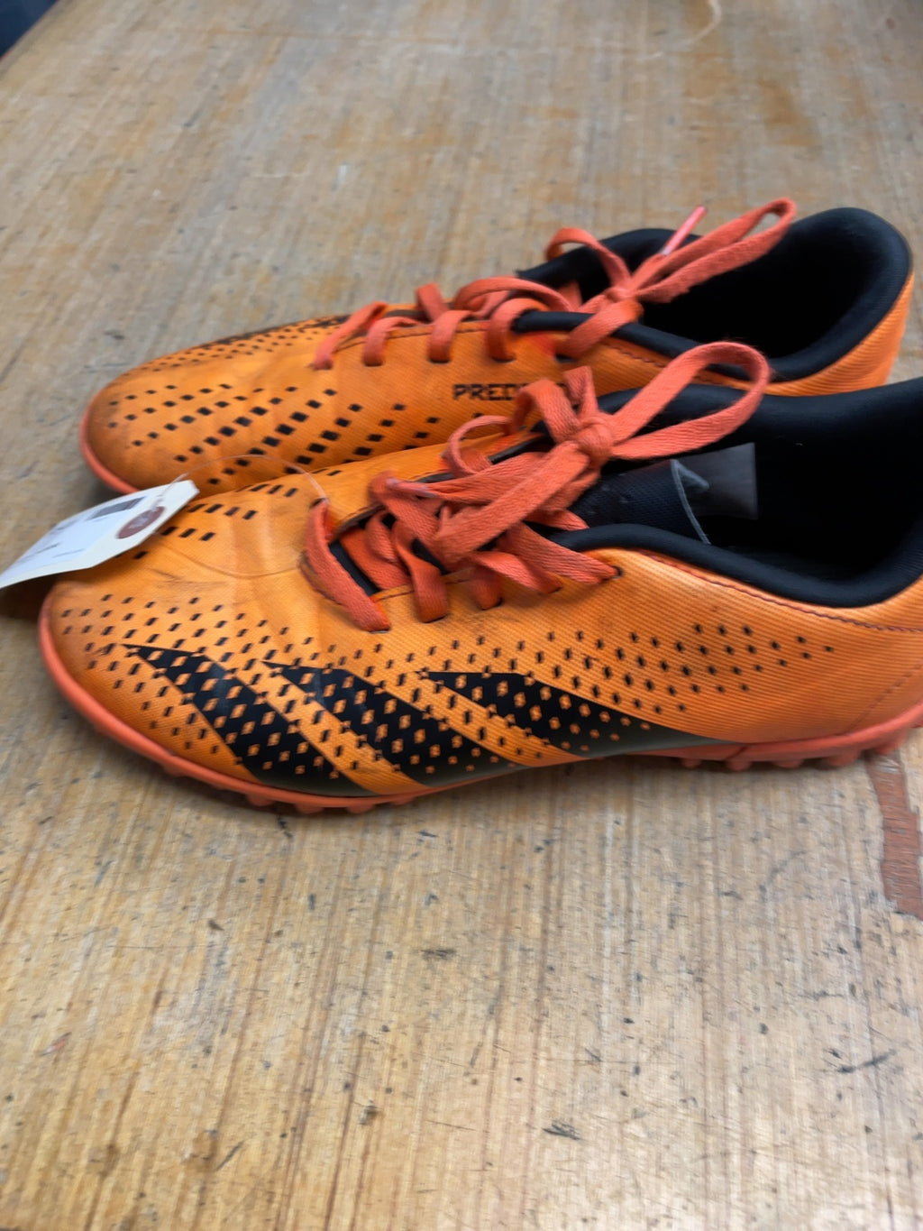 Adidas Predator Size 4.5 Turf Soccer Cleats Orange/Black