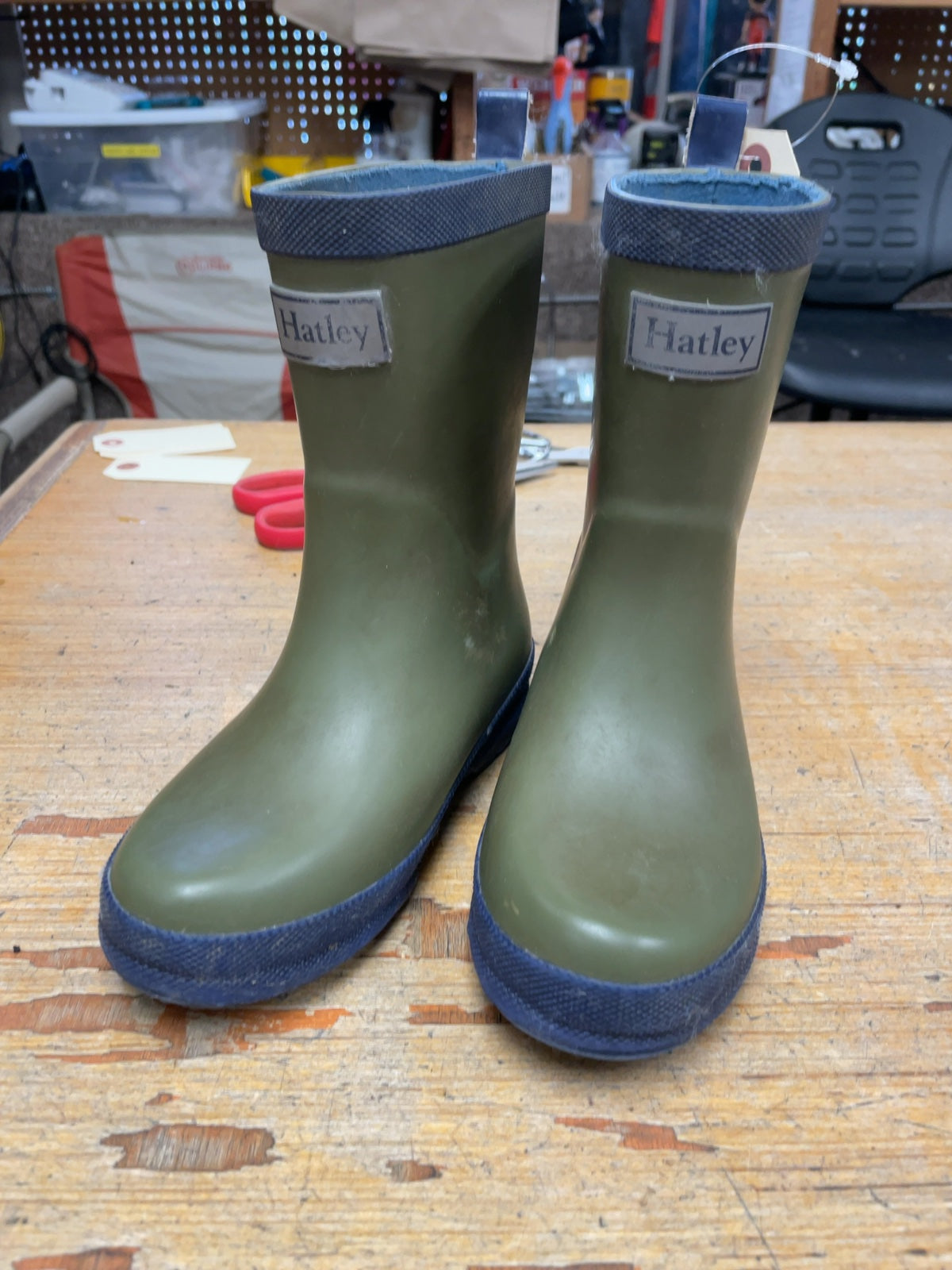 Hatley Rain Boots Size 11C Olive Green