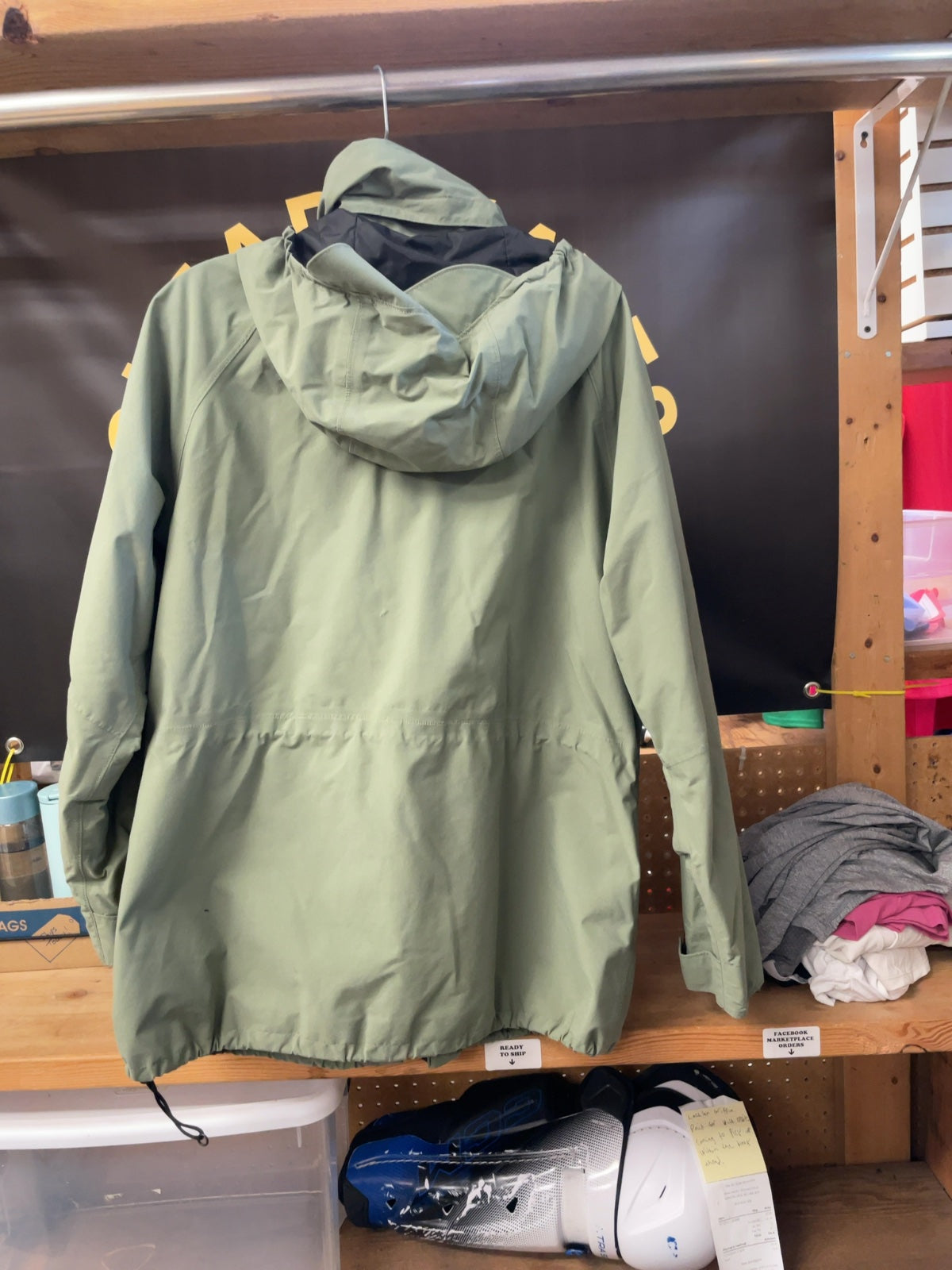 Taiga Rain Jacket Size L Green