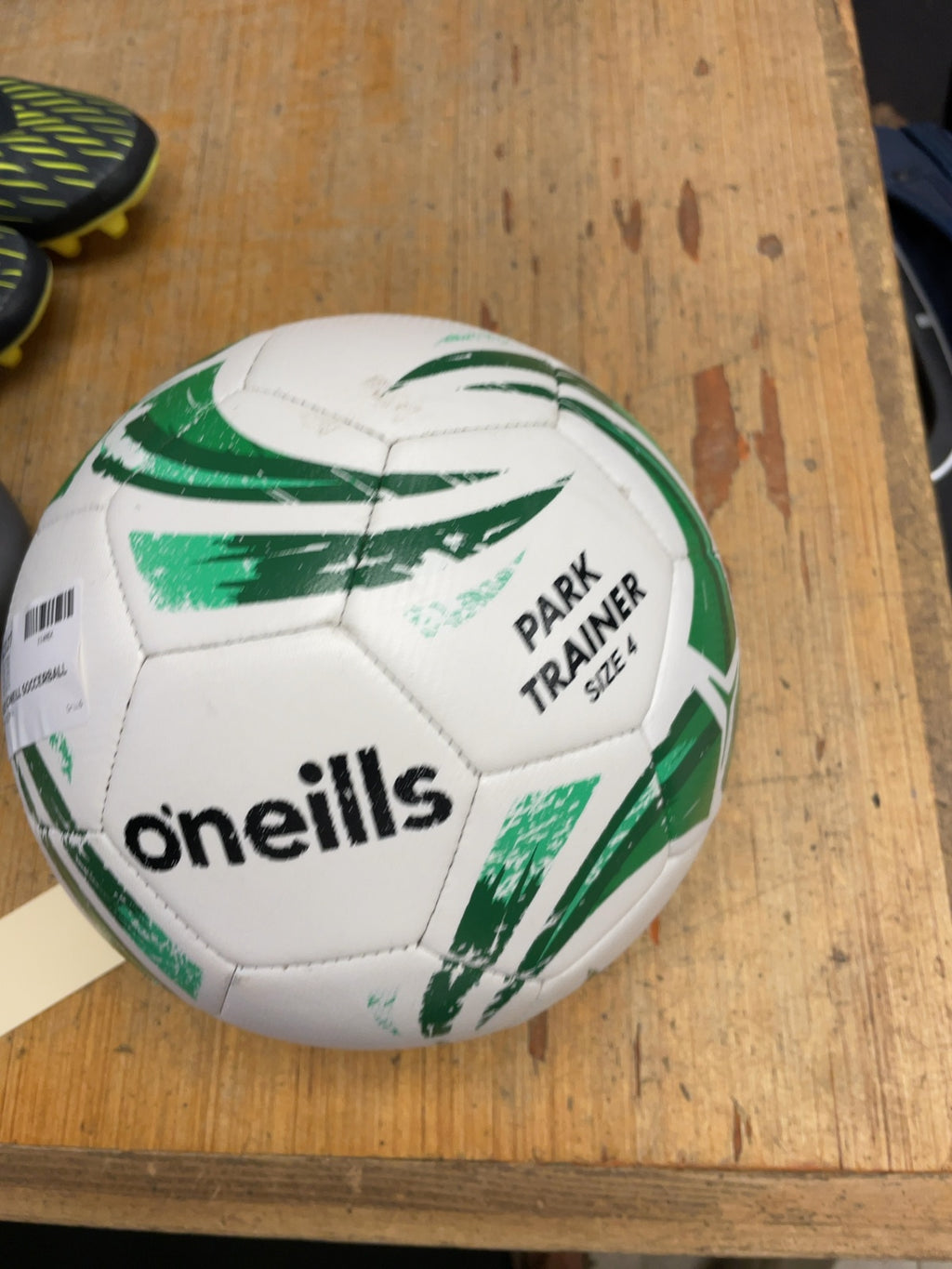 O'Neills Park Trainer Size 4 Soccer Ball White/Green