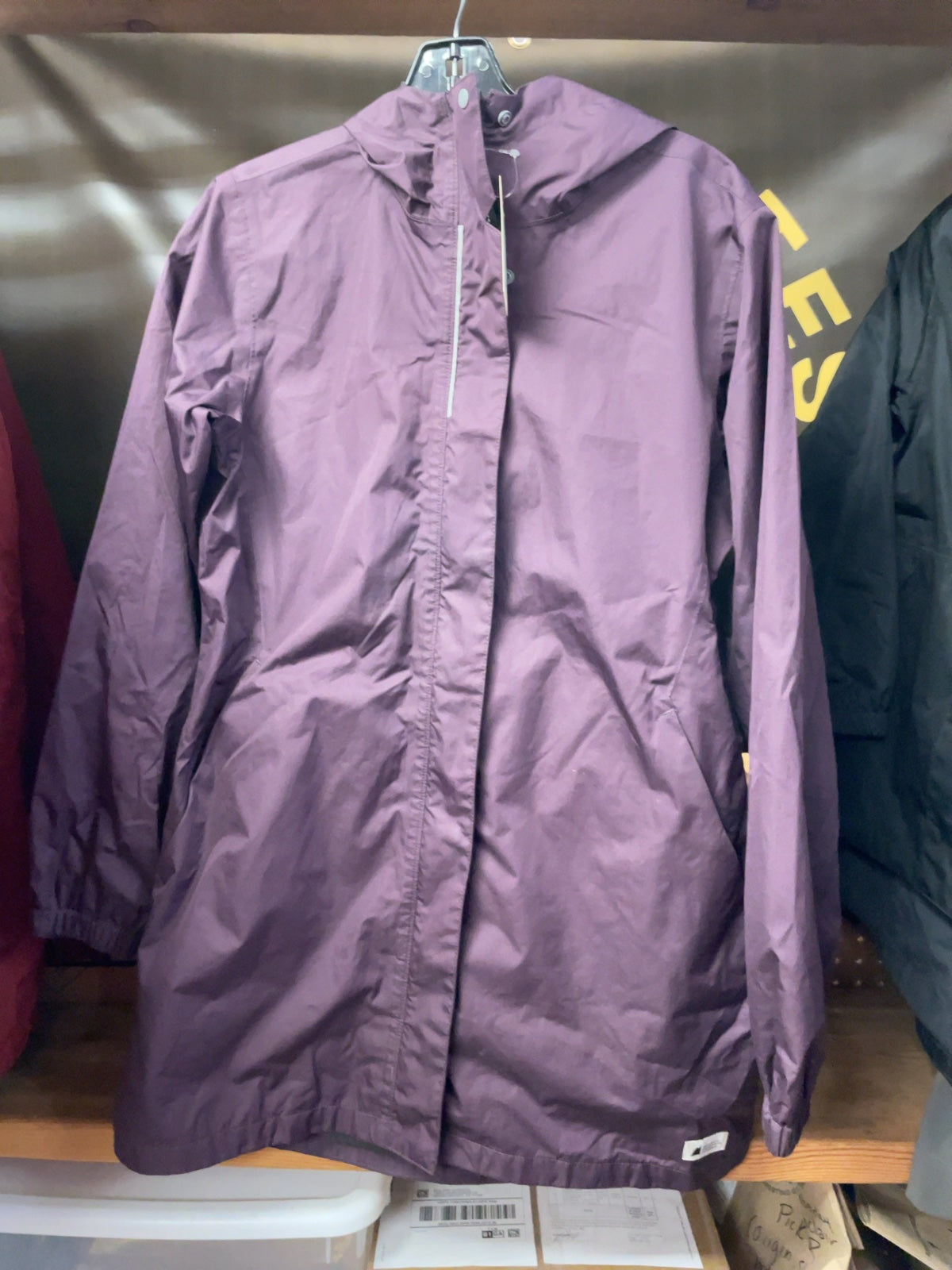 Mountain Equipment Company Size Youth 16 Hooded Rain Jacket Purple