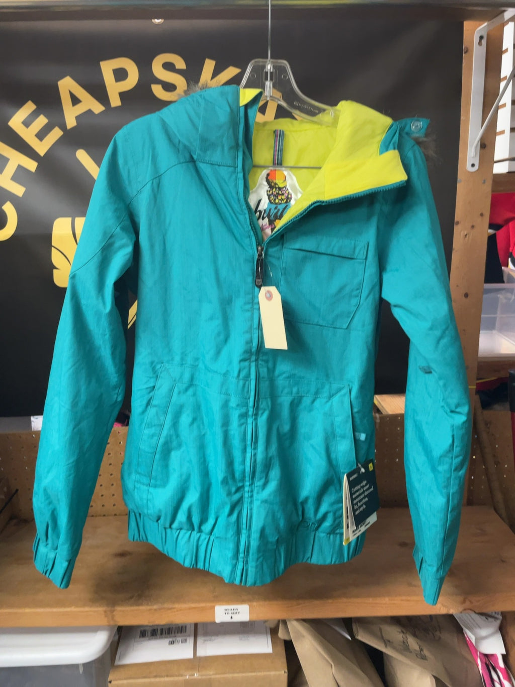 Burton Maria Jacket Size S Juniors Turquoise Snowboard Ski Jacket NWT