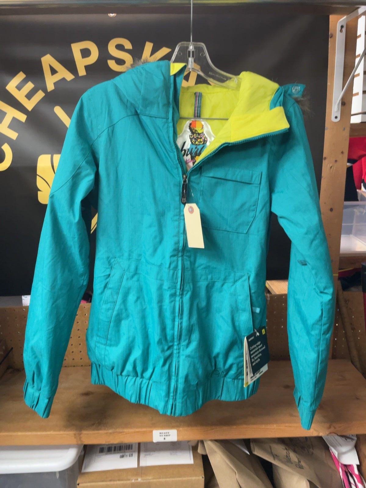 Burton Maria Jacket Size S Juniors Turquoise Snowboard Ski Jacket NWT