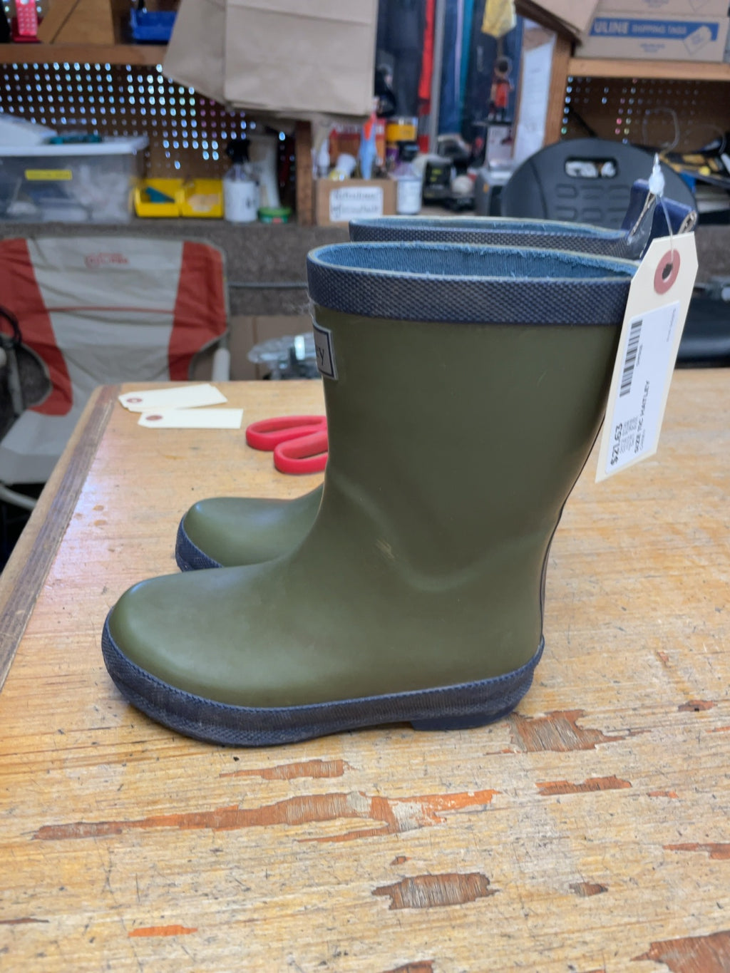 Hatley Rain Boots Size 11C Olive Green