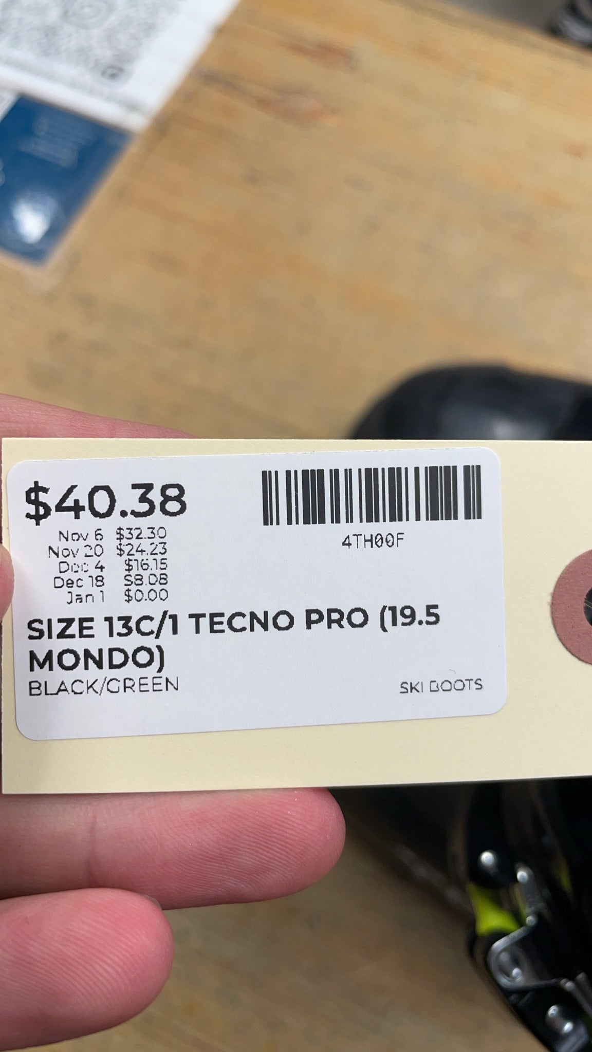 Tecno Pro 19.5 Ski Boots
