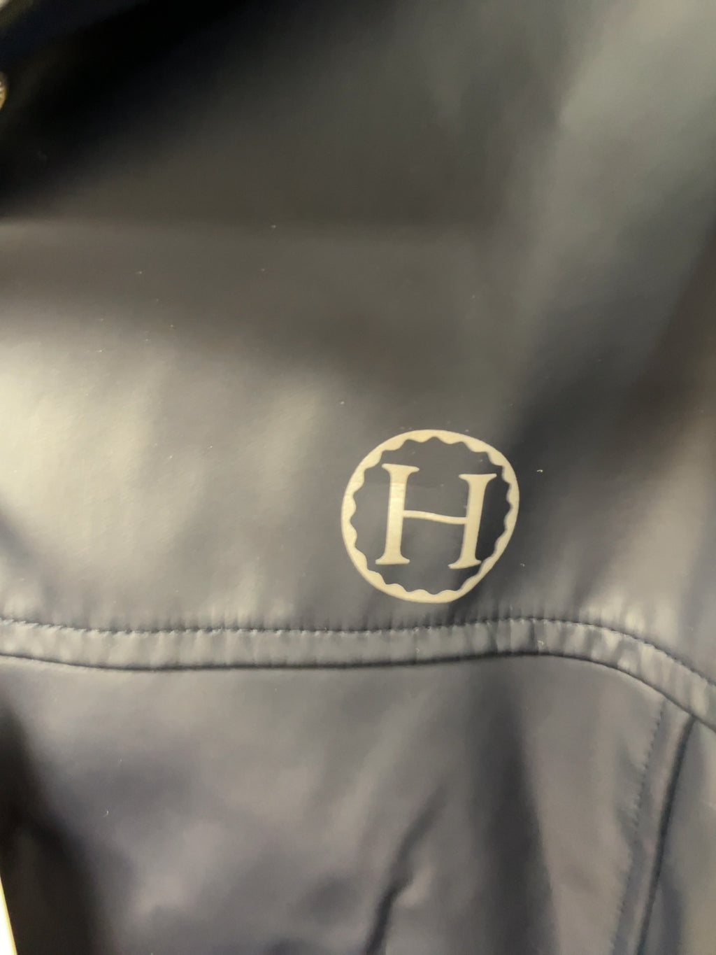 Harcour Hooded Rain Jacket Shell Size XL Navy