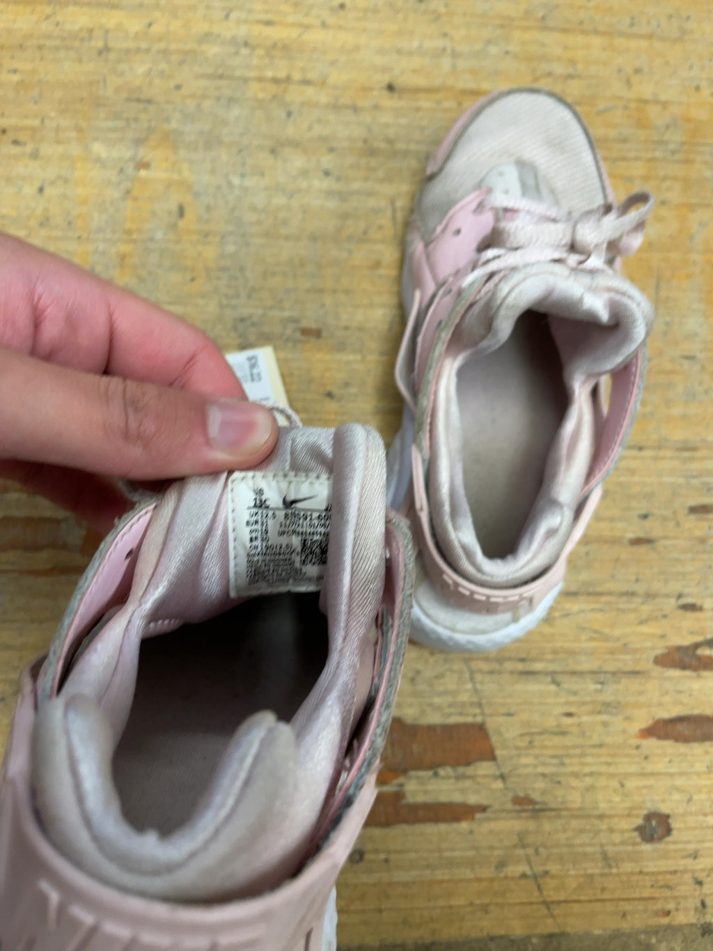 Nike Air Huarache Size 13C Pink Sneakers
