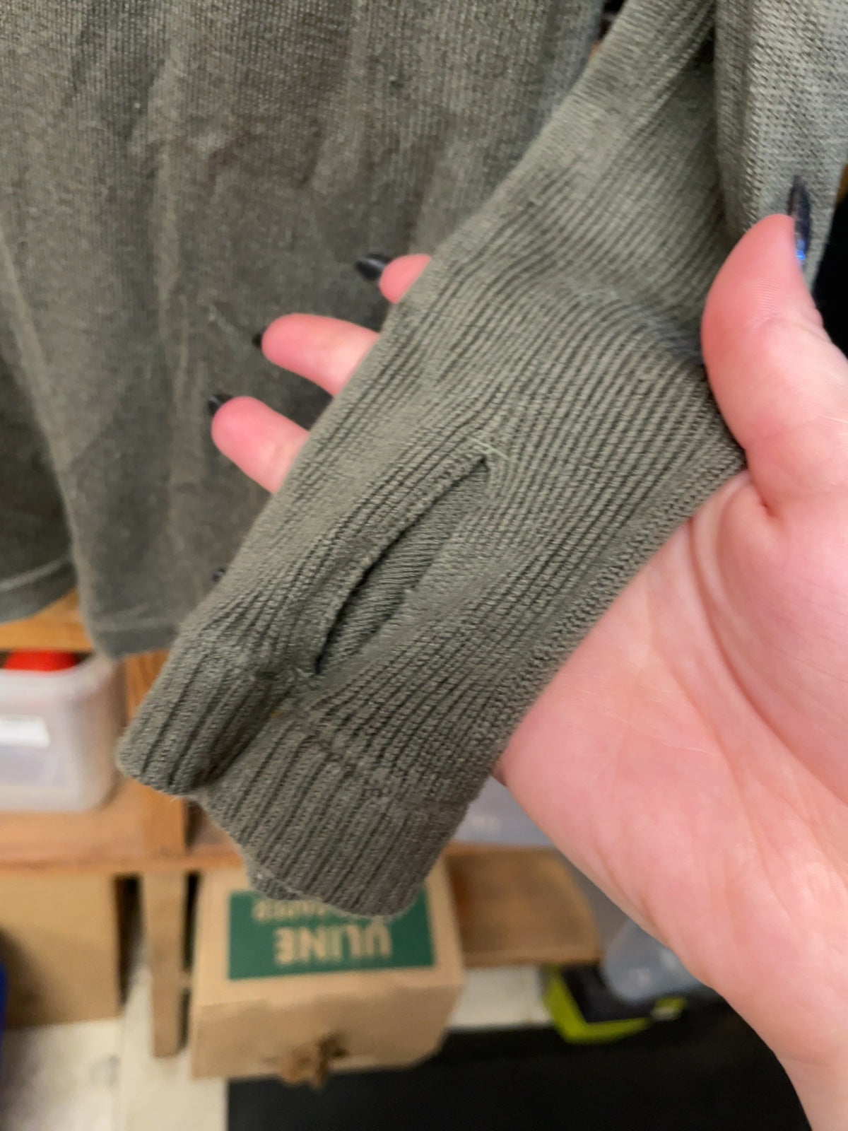 lululemon Size 4 Long Sleeve Knit Sweater Green