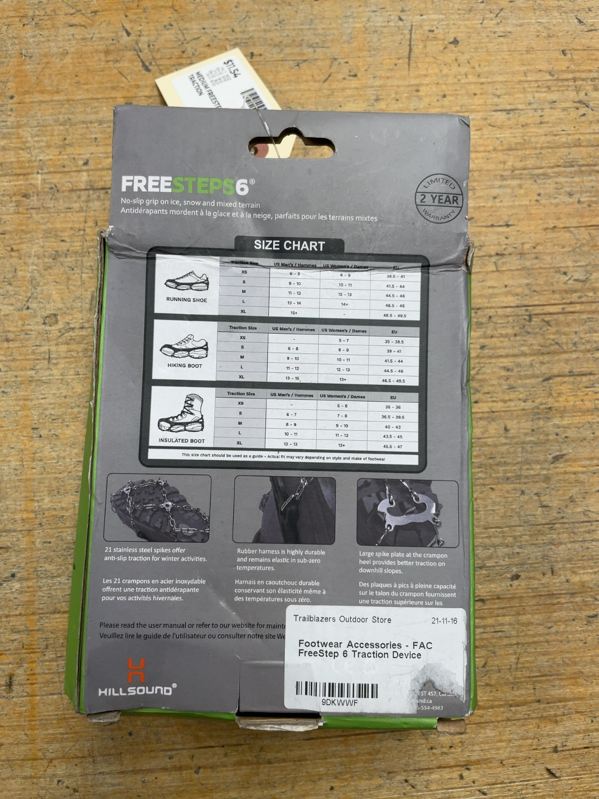 Hillsound FreeSteps6 Size M Footwear Traction Crampons