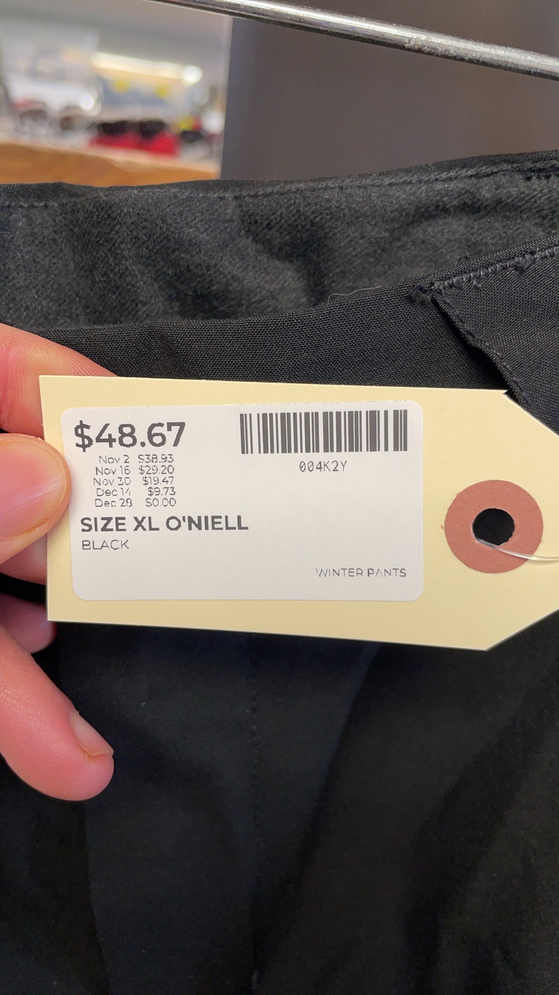 O'Neill Size XL Ski Snowboard Pants Black