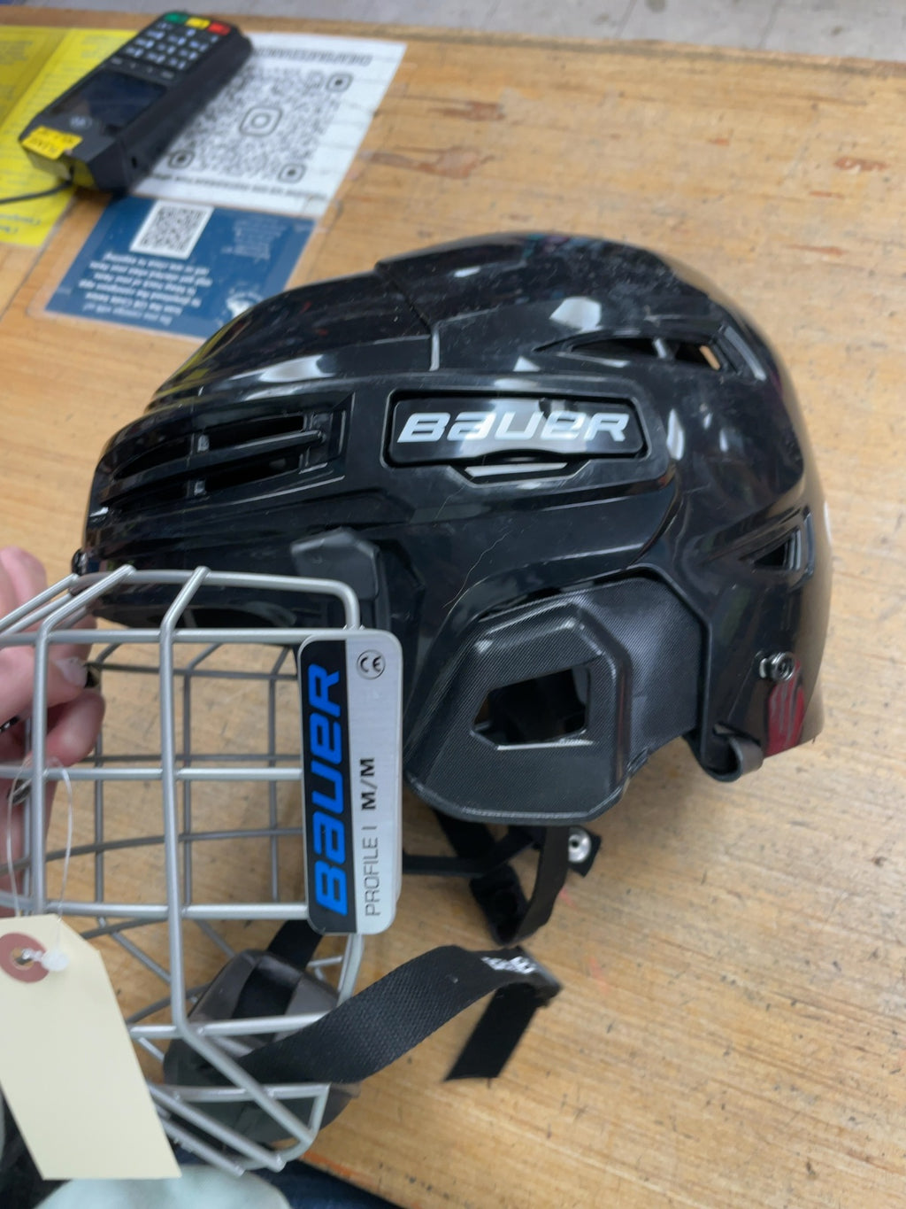 Bauer IMS 5.0 Hockey Helmet with Profile I Cage Size M 54-59 cm Black
