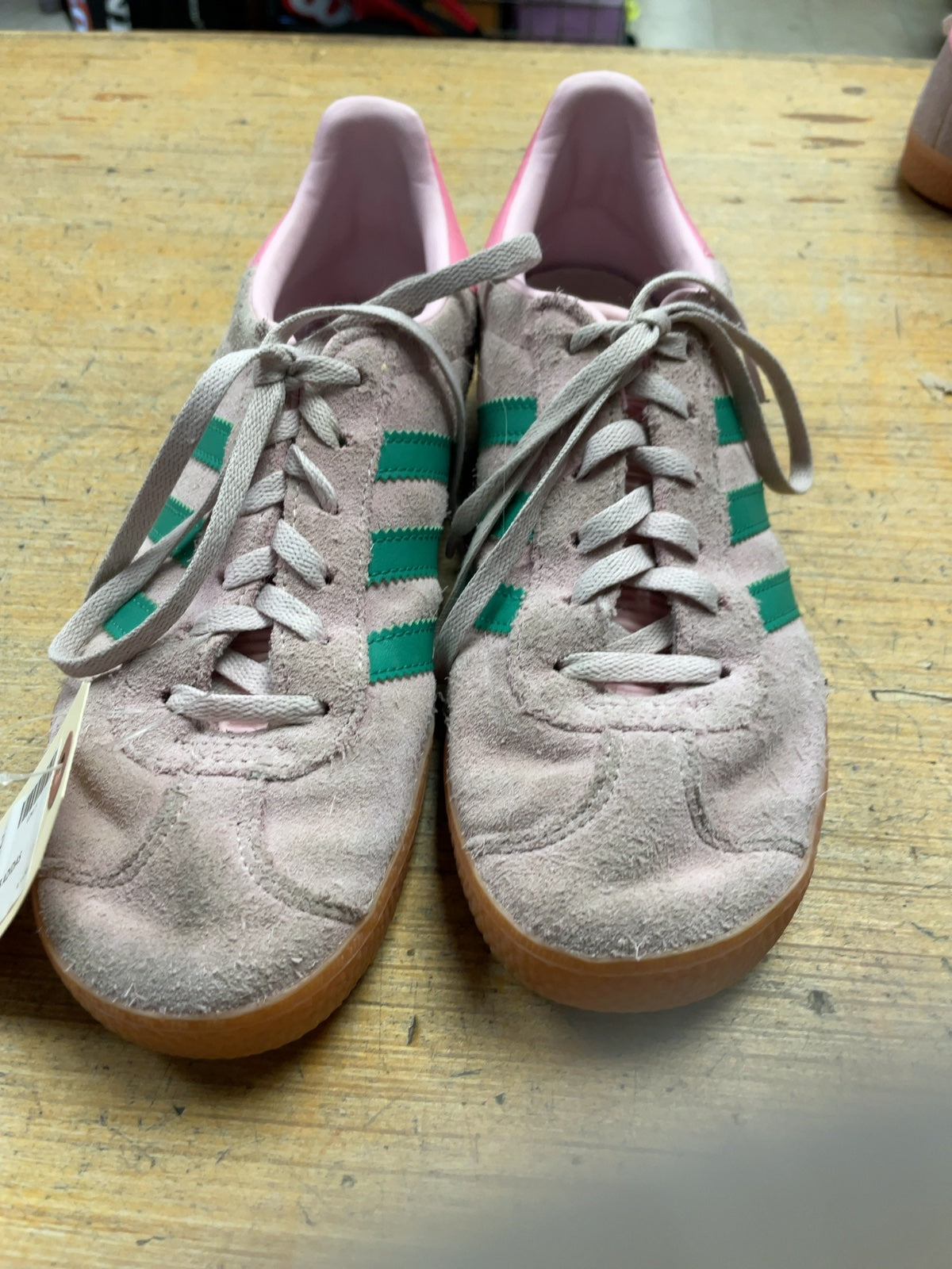 adidas Gazelle Size 5 Pink / Green Sneakers