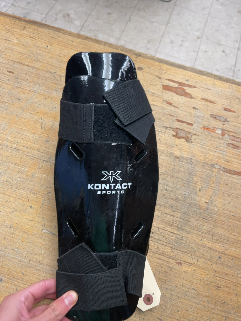 Kontact Sports Size M Martial Arts Shin Guards with Straps