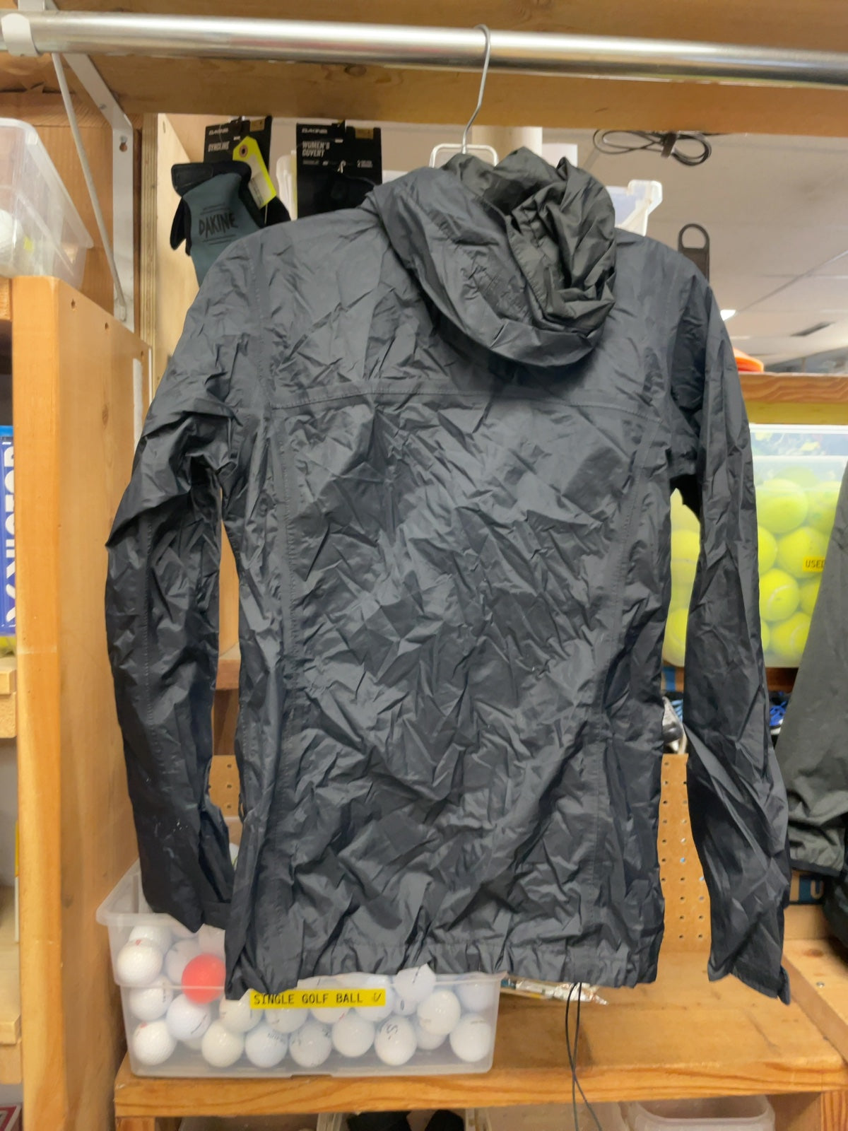 Columbia Rain Jacket Size S Black