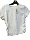 Lululemon All Tied Up Short Sleeve Shirt Size 8 White