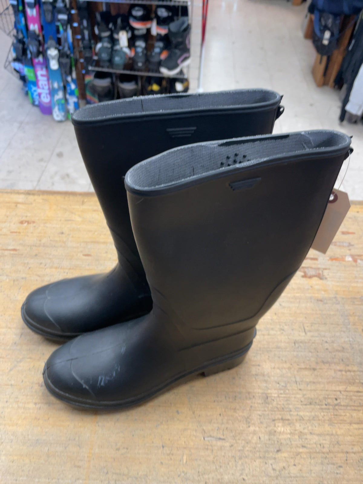 Size 8 Black Rain Boots
