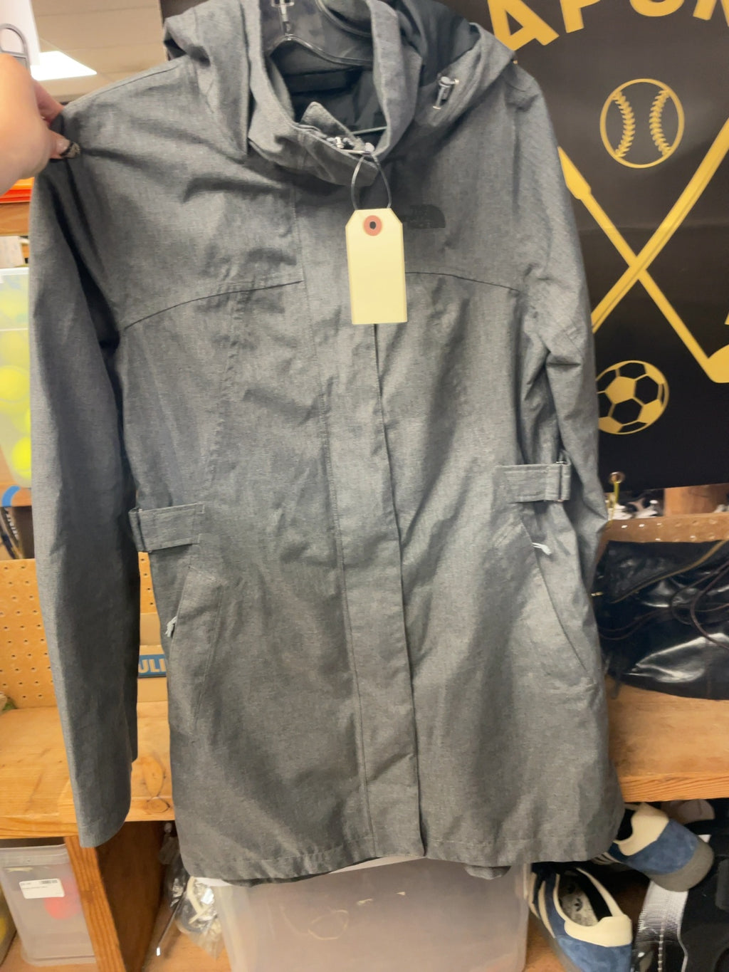 The North Face Hooded Rain Jacket Women's M Grey