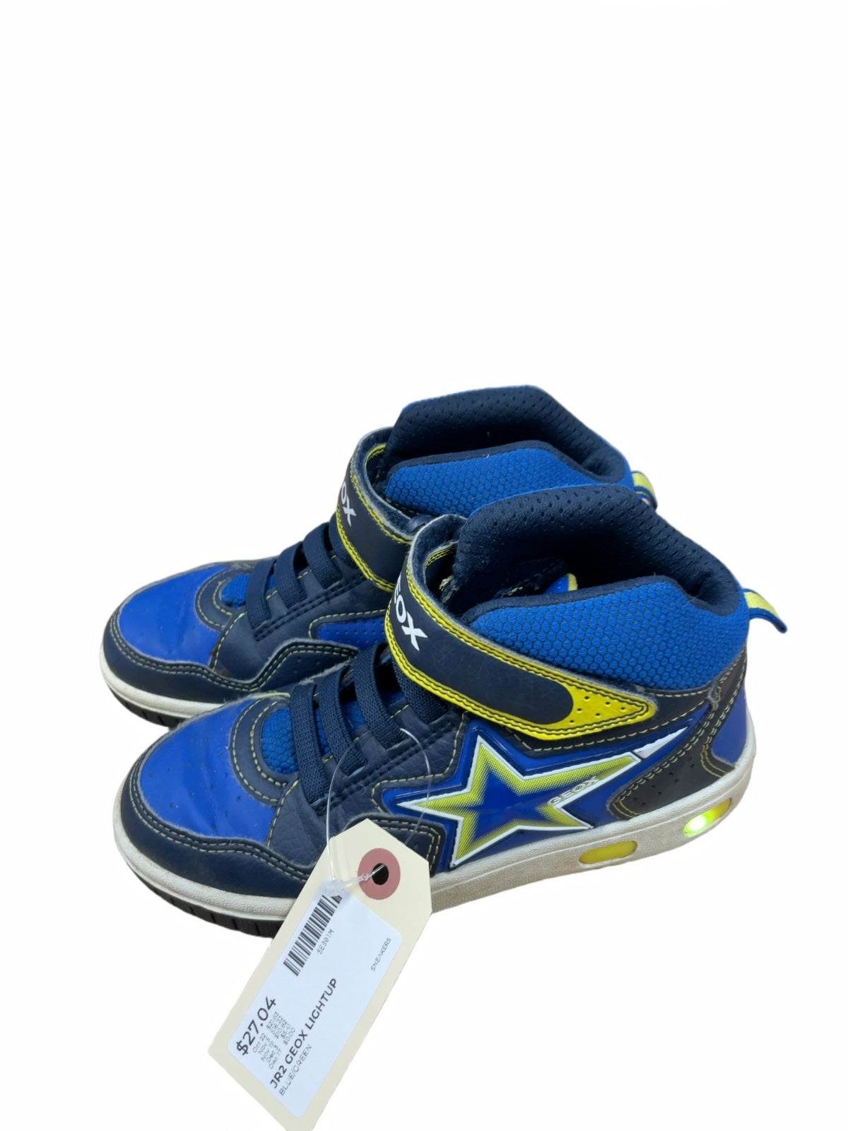 Geox Light Up High Top Sneakers Size JR 2