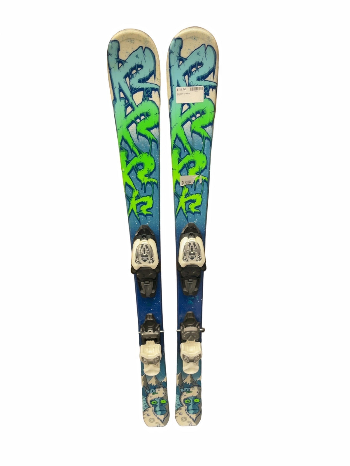 K2 Indy 124cm Downhill Skis with Marker 7.0 Bindings