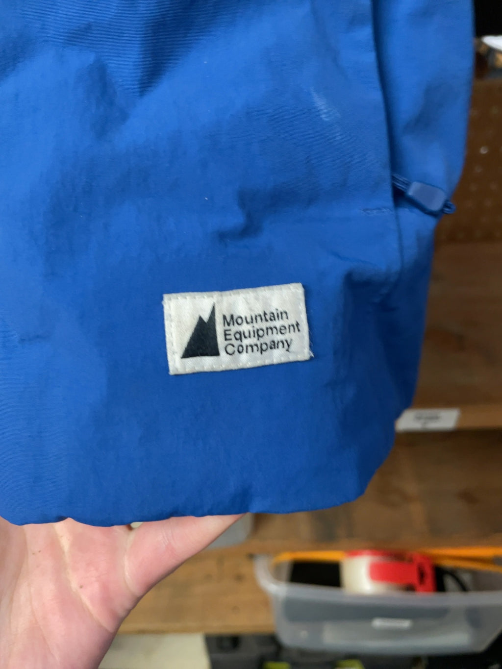 Mountain Equipment Company Size 8 Youth Recco Rain Jacket Blue