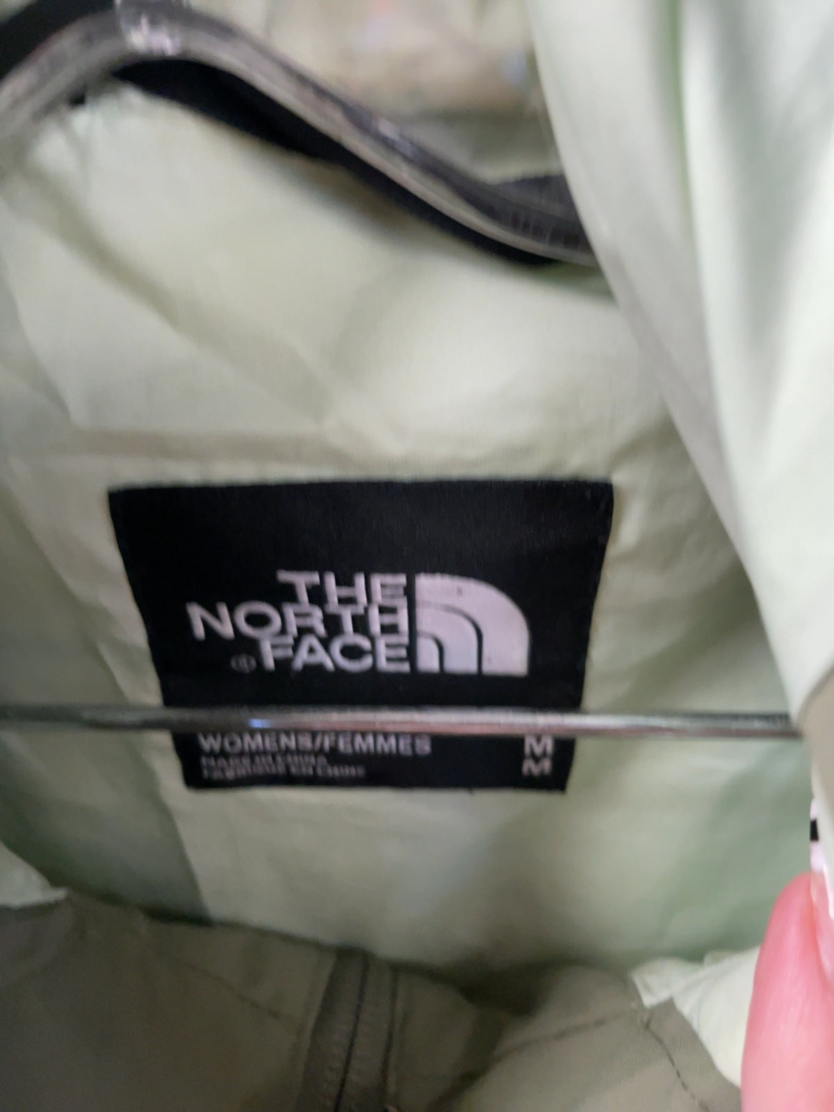 The North Face Hooded Rain Jacket Size M Green