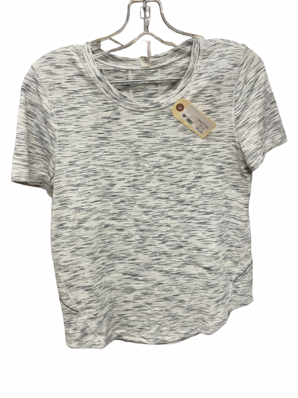 Lululemon Swiftly Tech Short Sleeve Shirt Size 4 White/Grey