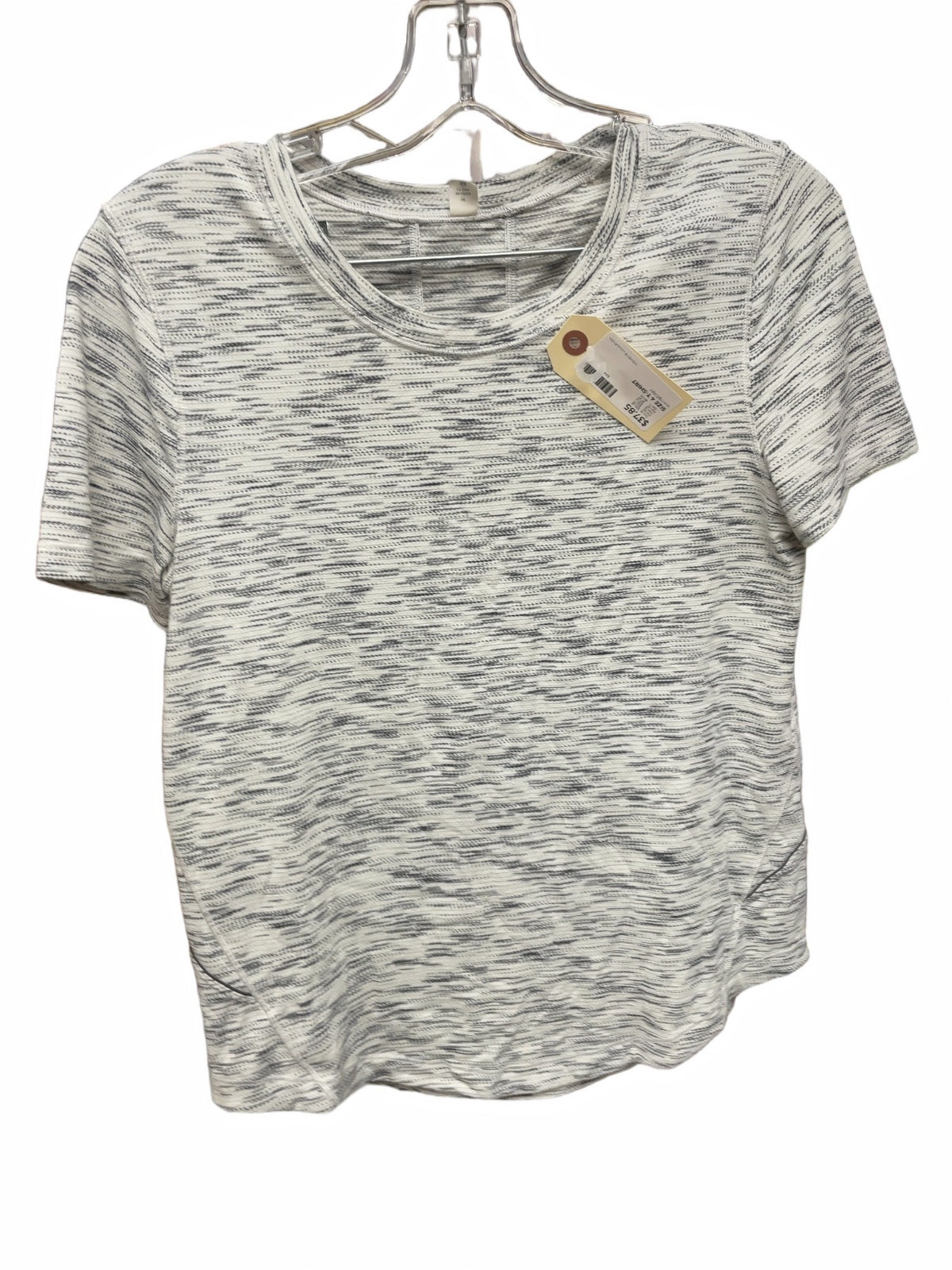 Lululemon Swiftly Tech Short Sleeve Shirt Size 4 White/Grey