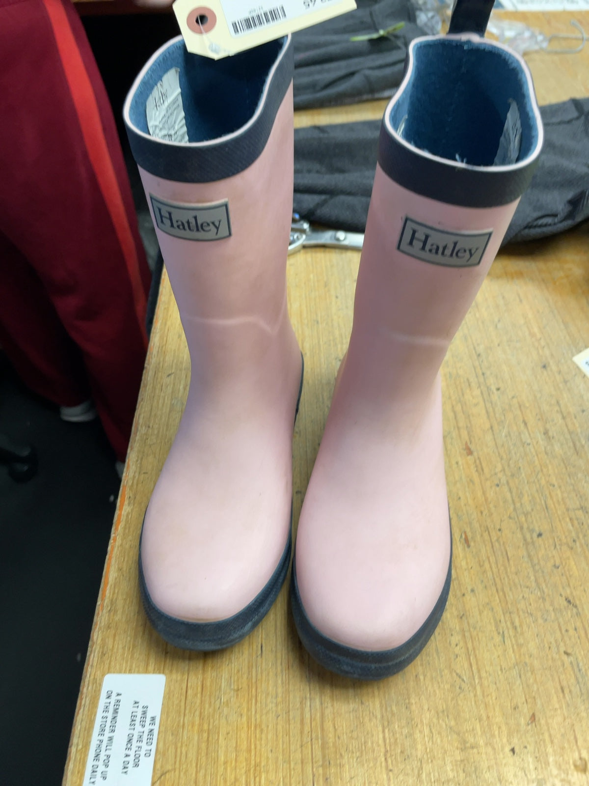 Hatley Rain Boots Size 1 Pink