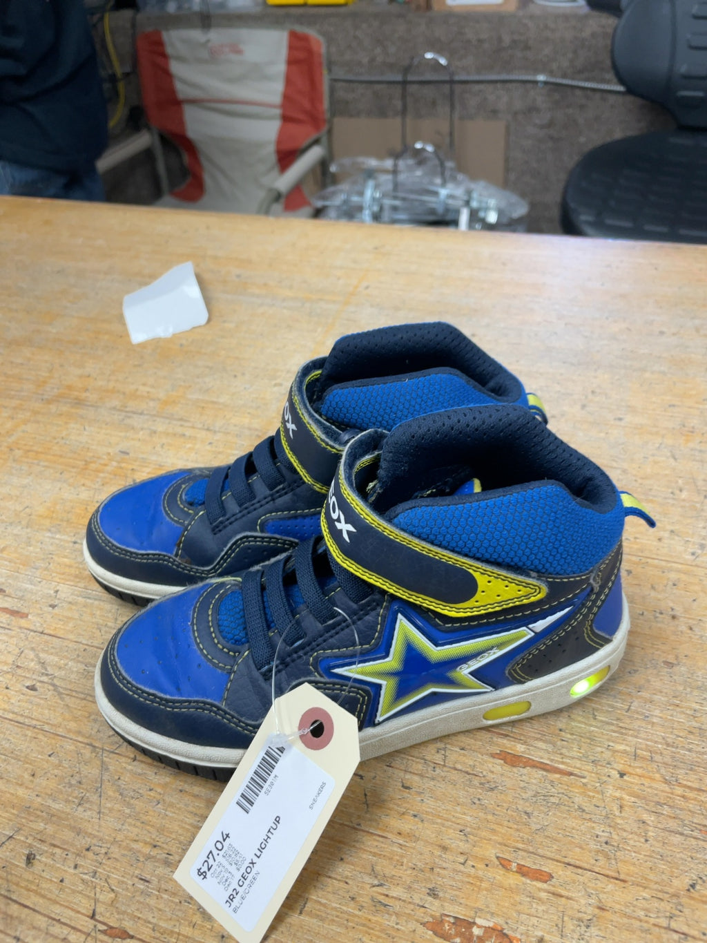 Geox Light Up High Top Sneakers Size JR 2