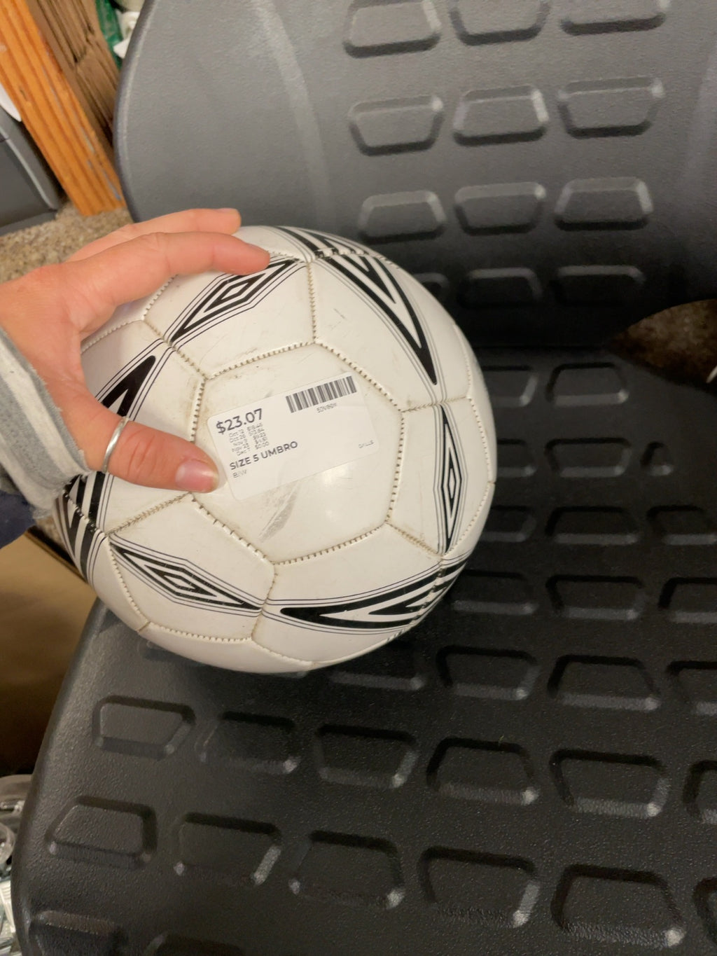 Umbro Soccer Ball Size 5 Black / White