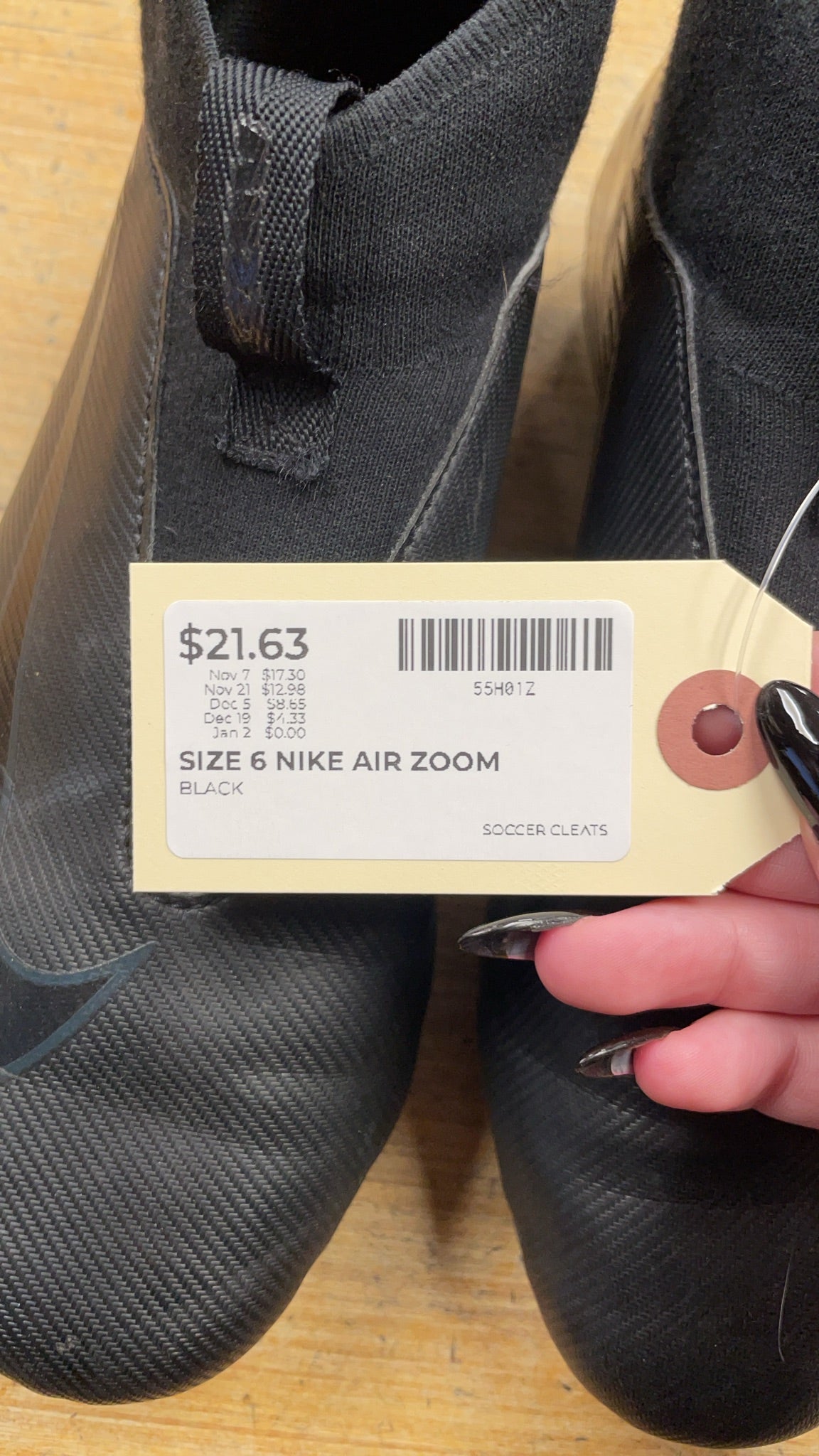 Nike Air Zoom Size 6 Soccer Cleats