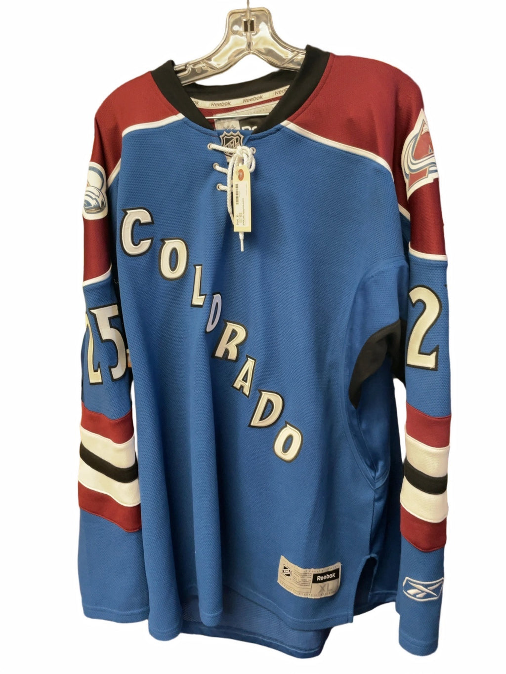 Reebok Colorado Avalanche Stewart #25 Alternate Hockey Jersey Size XL