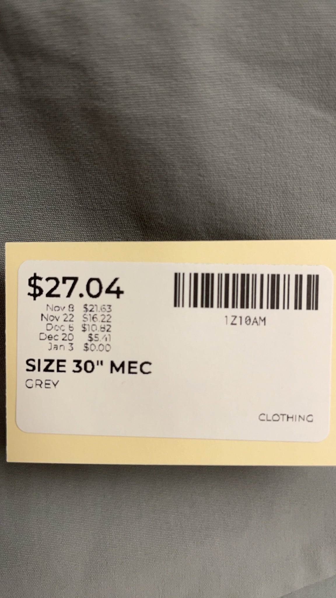 MEC Pants Size 30"