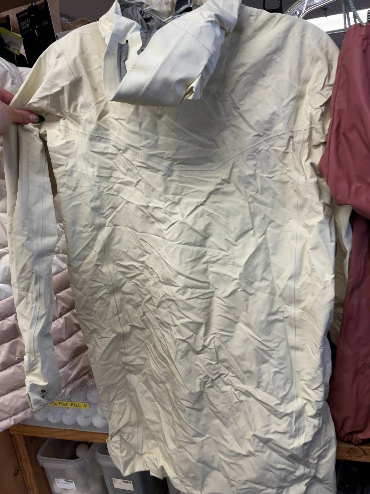 Arc'teryx Rain Jacket Size S Off-White