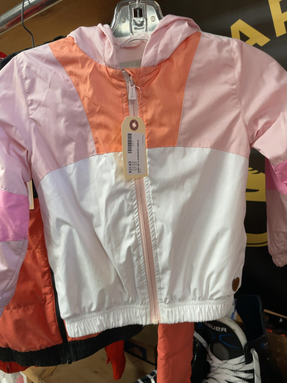 Harvest Girls Size 4 Hooded Windbreaker Jacket