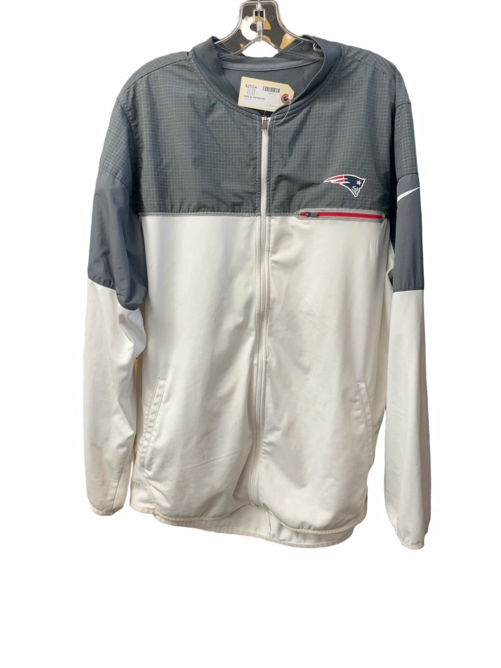 Nike NFL Onfield Apparel New England Patriots Full Zip Jacket Size XL